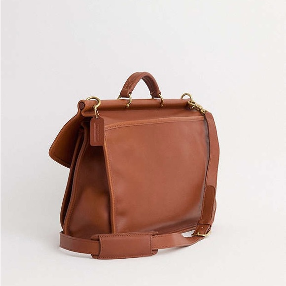 COACH | Vintage 5266 Beekman Messenger Briefcase Bag in Saddle Brown - Picture 2 of 16
